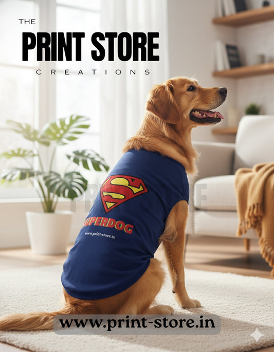 SUPERDOG - Dog T-Shirt | Print-Store.in