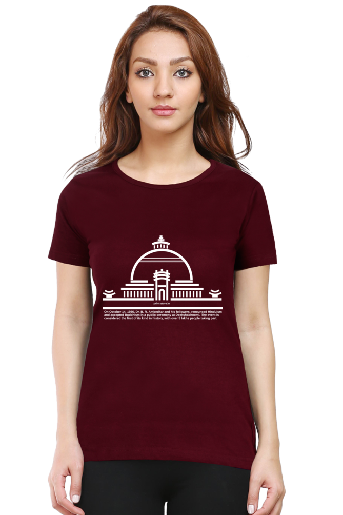 Diksha Bhoomi - Women's T-Shirt - Historic event led by Dr. B. R. Ambedkar