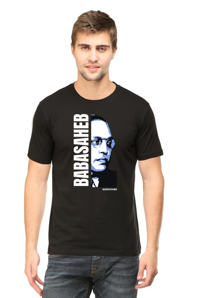 Babasaheb: Godfather - Men's T-shirt (Black/Blue/Grey)