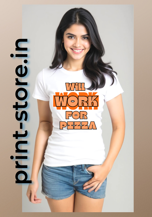 Will Work For Pizza - Women's T-shirt