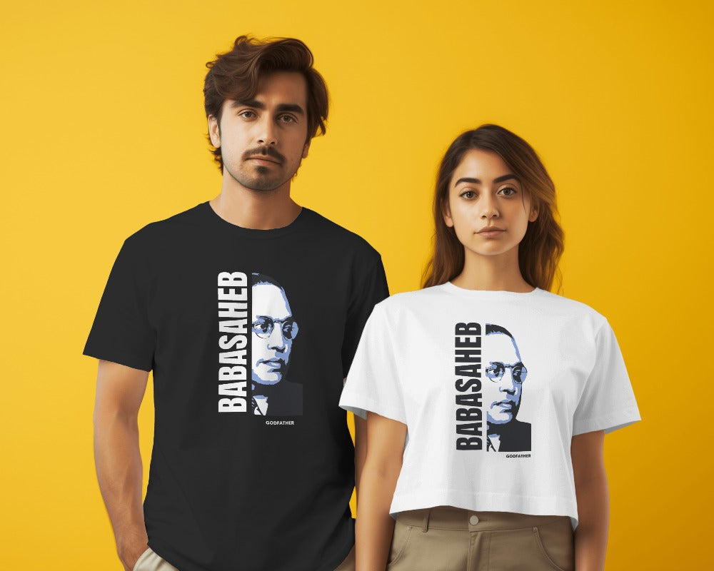 Babasaheb: Godfather - Men's T-shirt (Black/Blue/Grey)