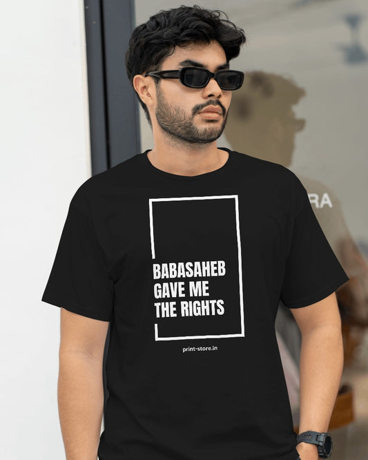 Babasaheb Gave Me Rights - Men's T-shirt (Black/Blue/Grey)