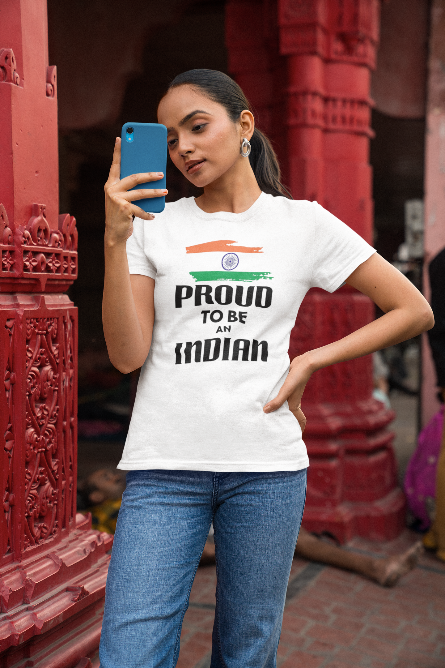 Proud Indian T-shirt (Woman) - Independence Day