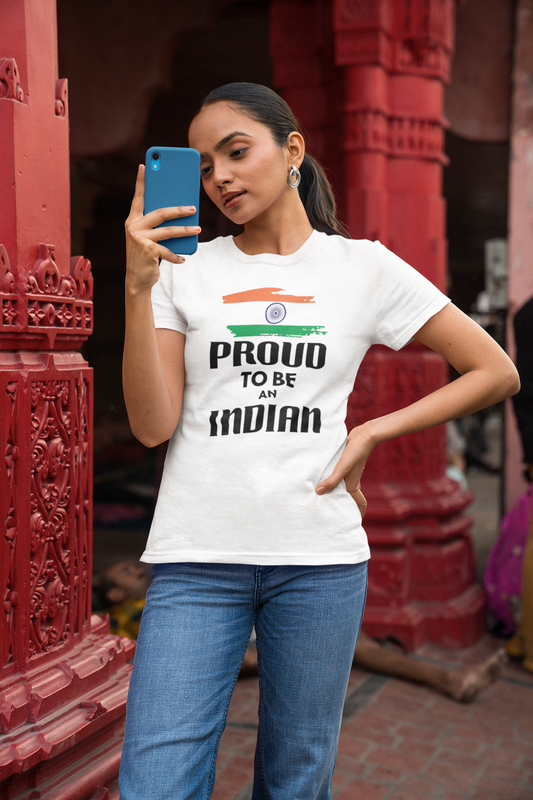 Proud Indian T-shirt (Woman) - Independence Day