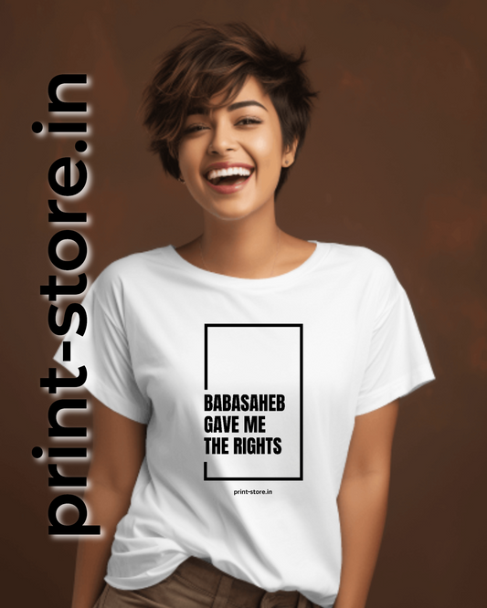 Babasaheb Gave Me Rights - Women's T-shirt (White)