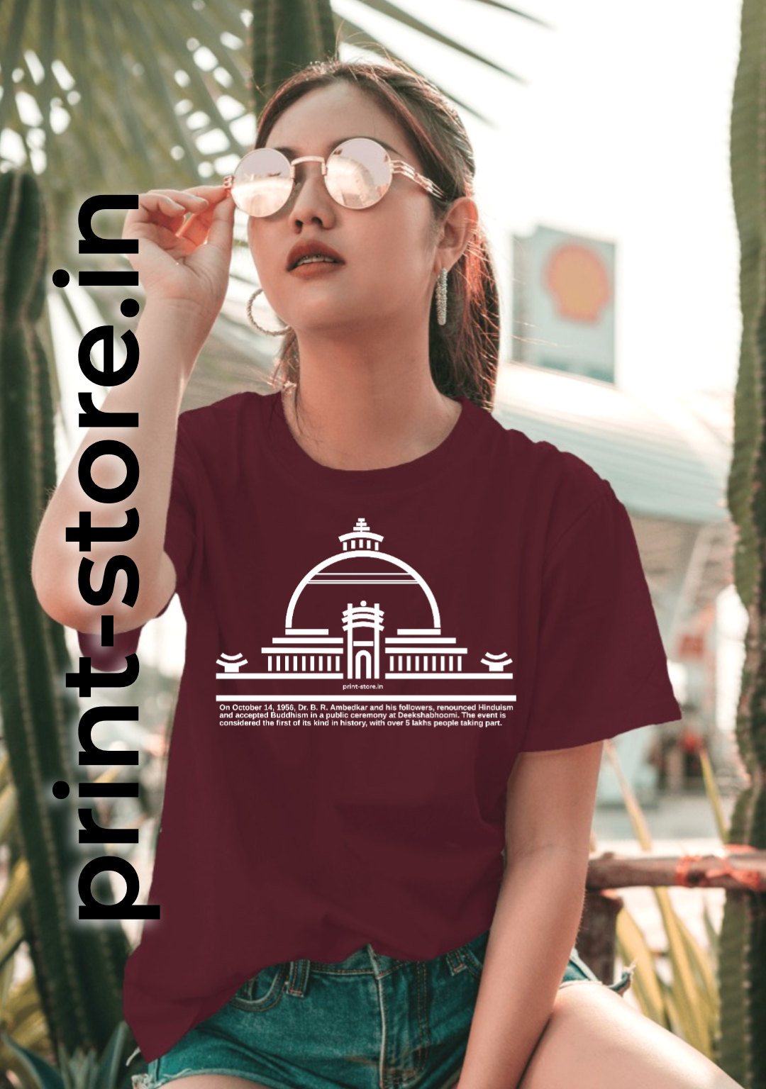 Diksha Bhoomi - Women's T-Shirt - Historic event led by Dr. B. R. Ambedkar