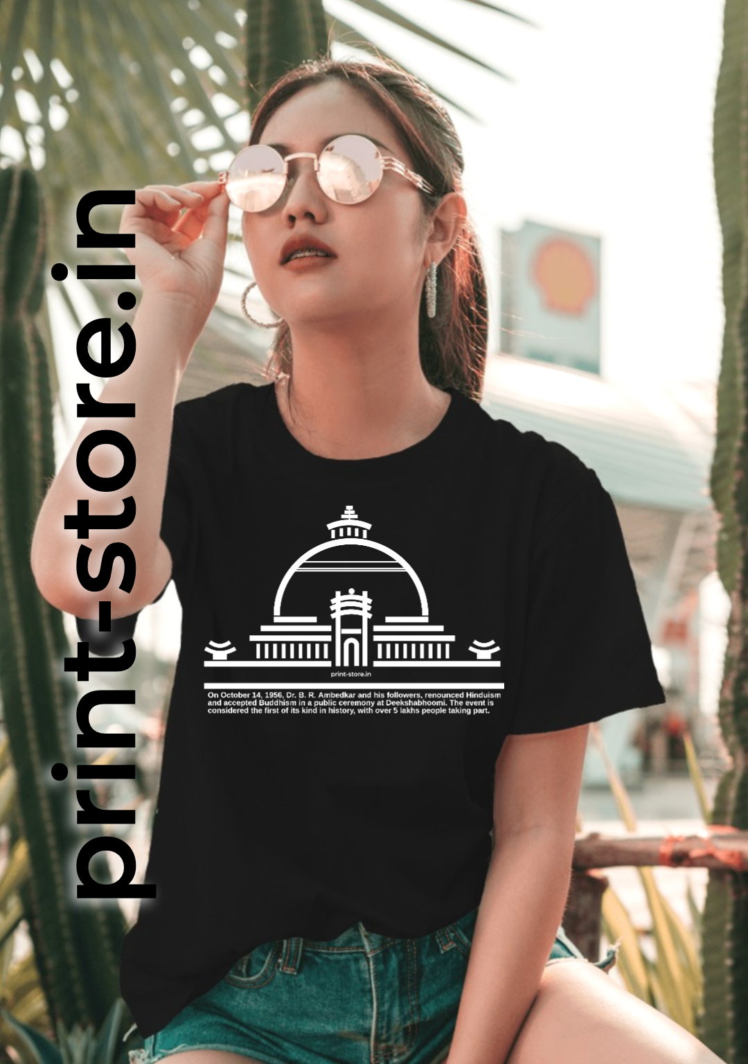 Diksha Bhoomi - Women's T-Shirt - Historic event led by Dr. B. R. Ambedkar