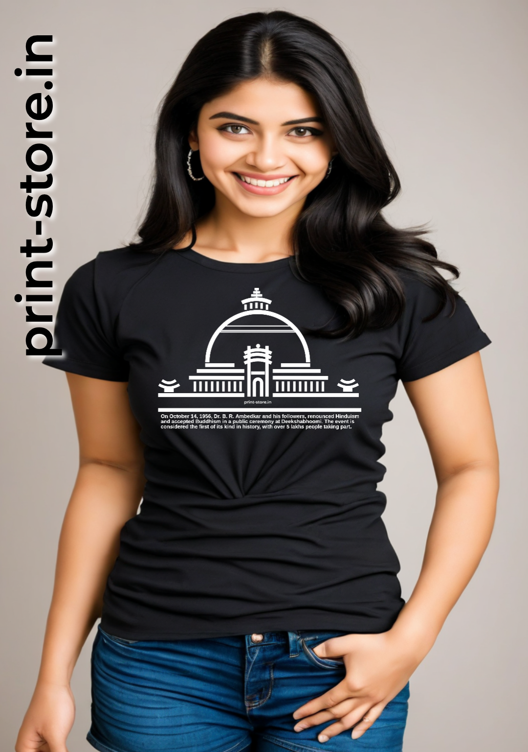 Diksha Bhoomi - Women's T-Shirt - Historic event led by Dr. B. R. Ambedkar