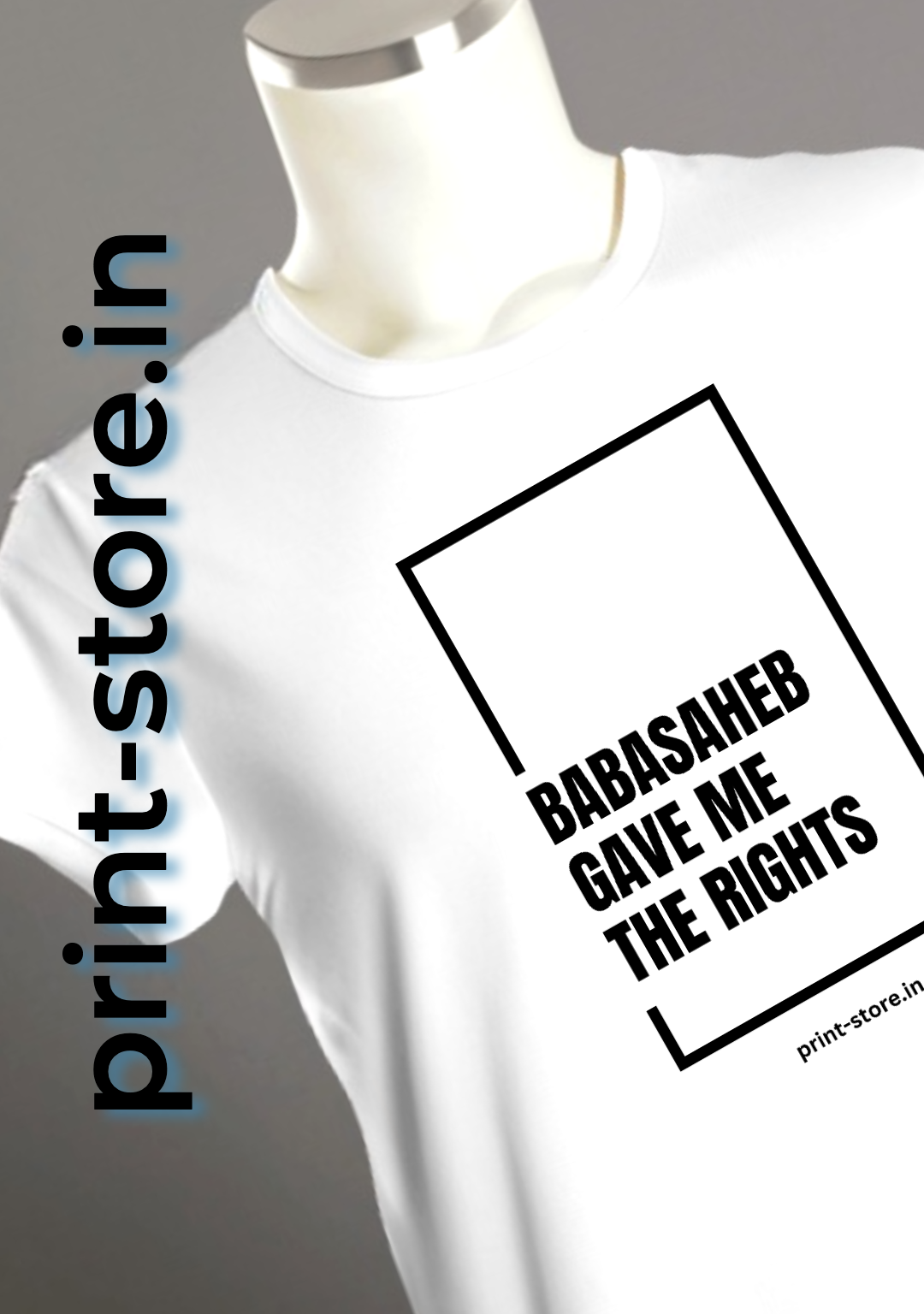 Babasaheb Gave Me Rights - Men's T-shirt (White)