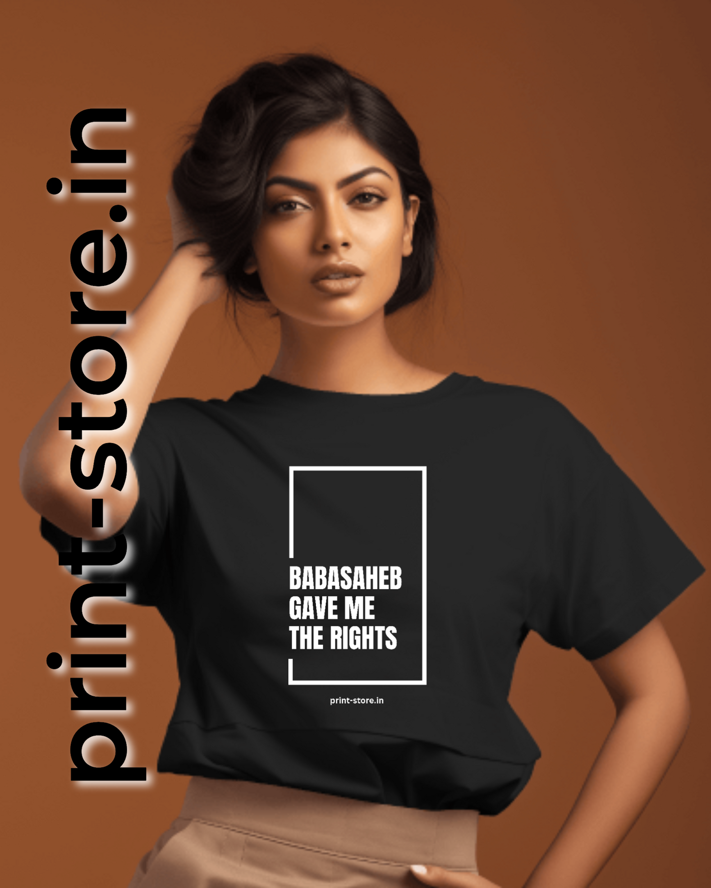 Babasaheb Gave Me Rights - Women's T-shirt (Black)
