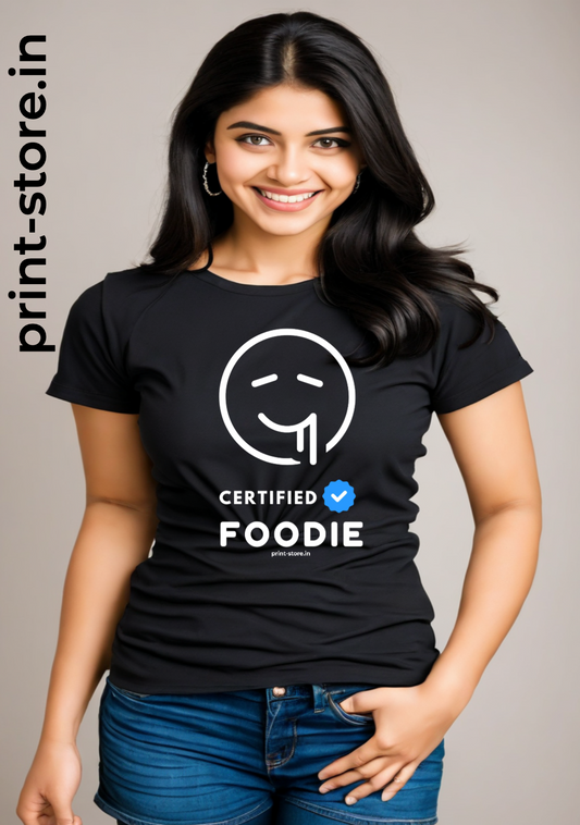 Certified Foodie Women's T-Shirt – Trendy T-Shirt for Food Bloggers