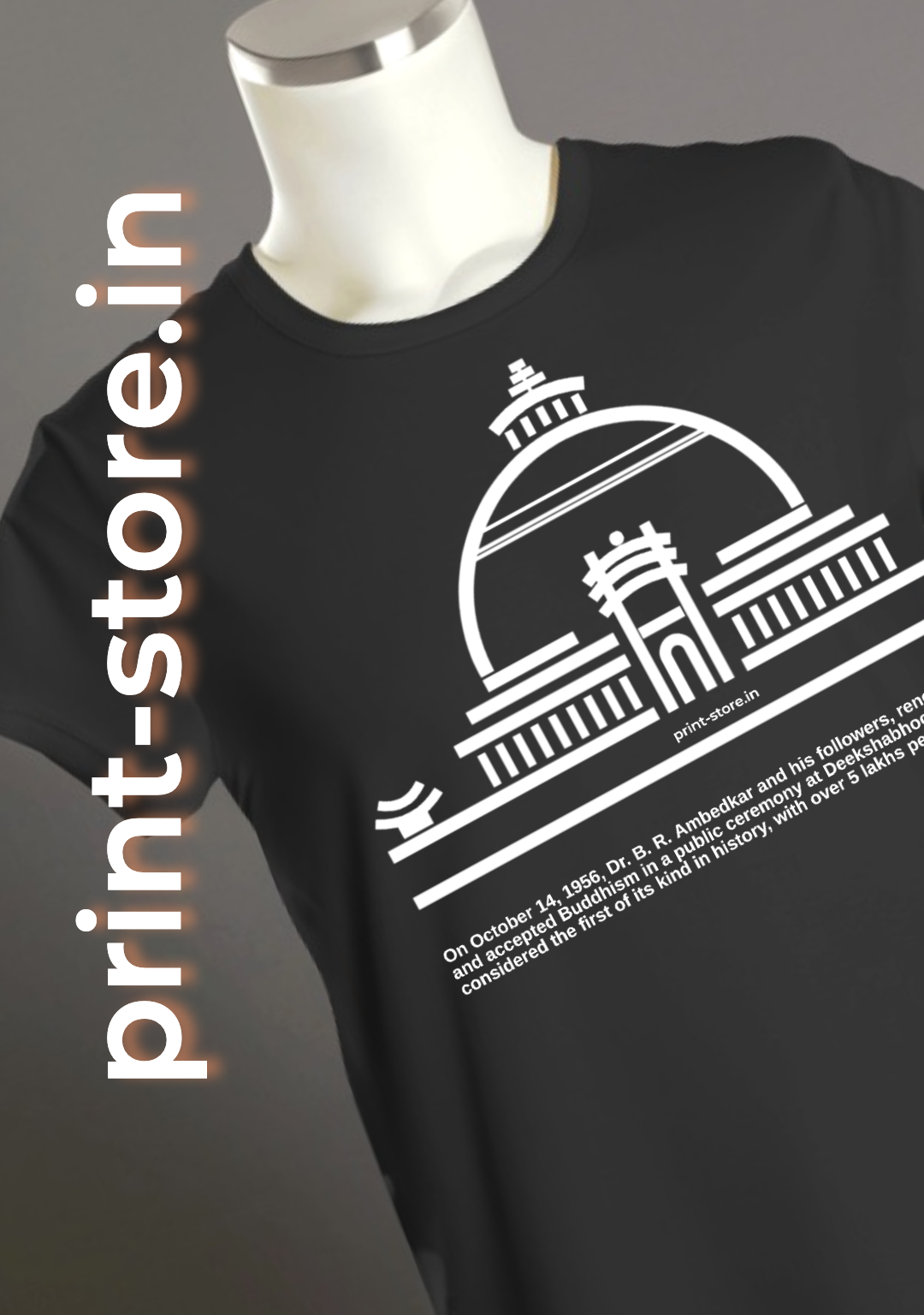 Diksha Bhoomi Men's T-Shirt - Historic event led by Dr. B. R. Ambedkar