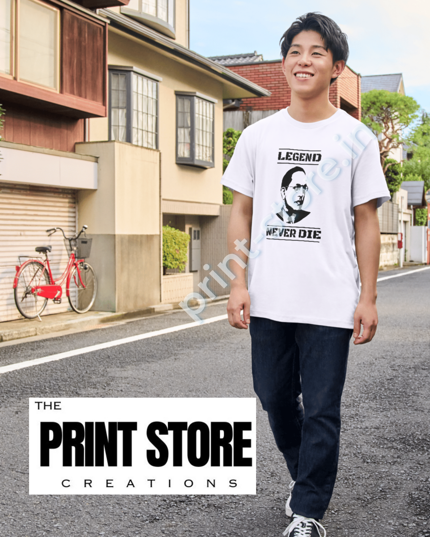 Dr. Ambedkar Men's T-Shirt (white) - Legend Never Die