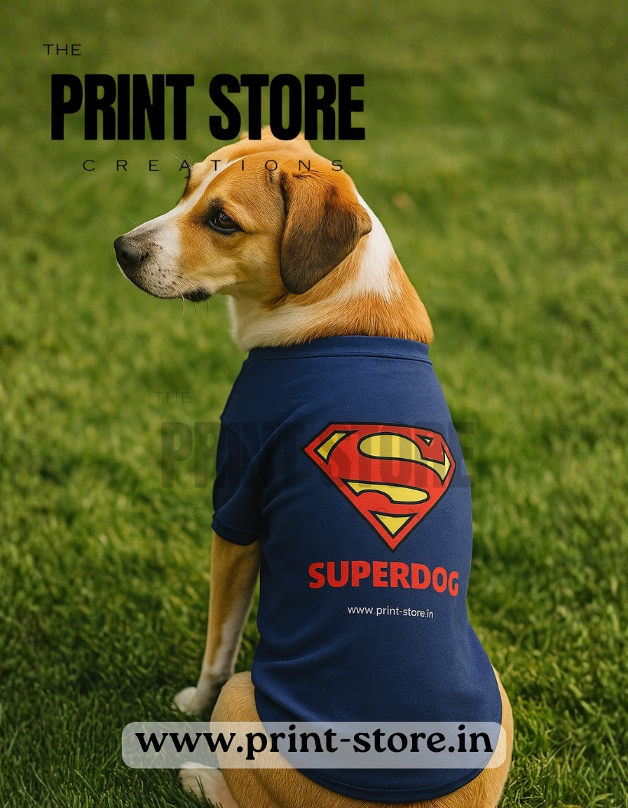 SUPERDOG - Dog T-Shirt | Print-Store.in