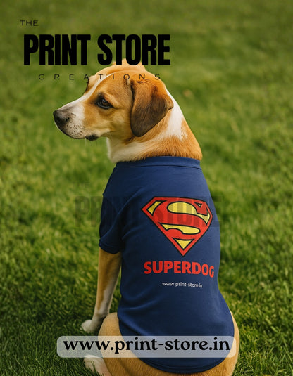 SUPERDOG - Dog T-Shirt | Print-Store.in